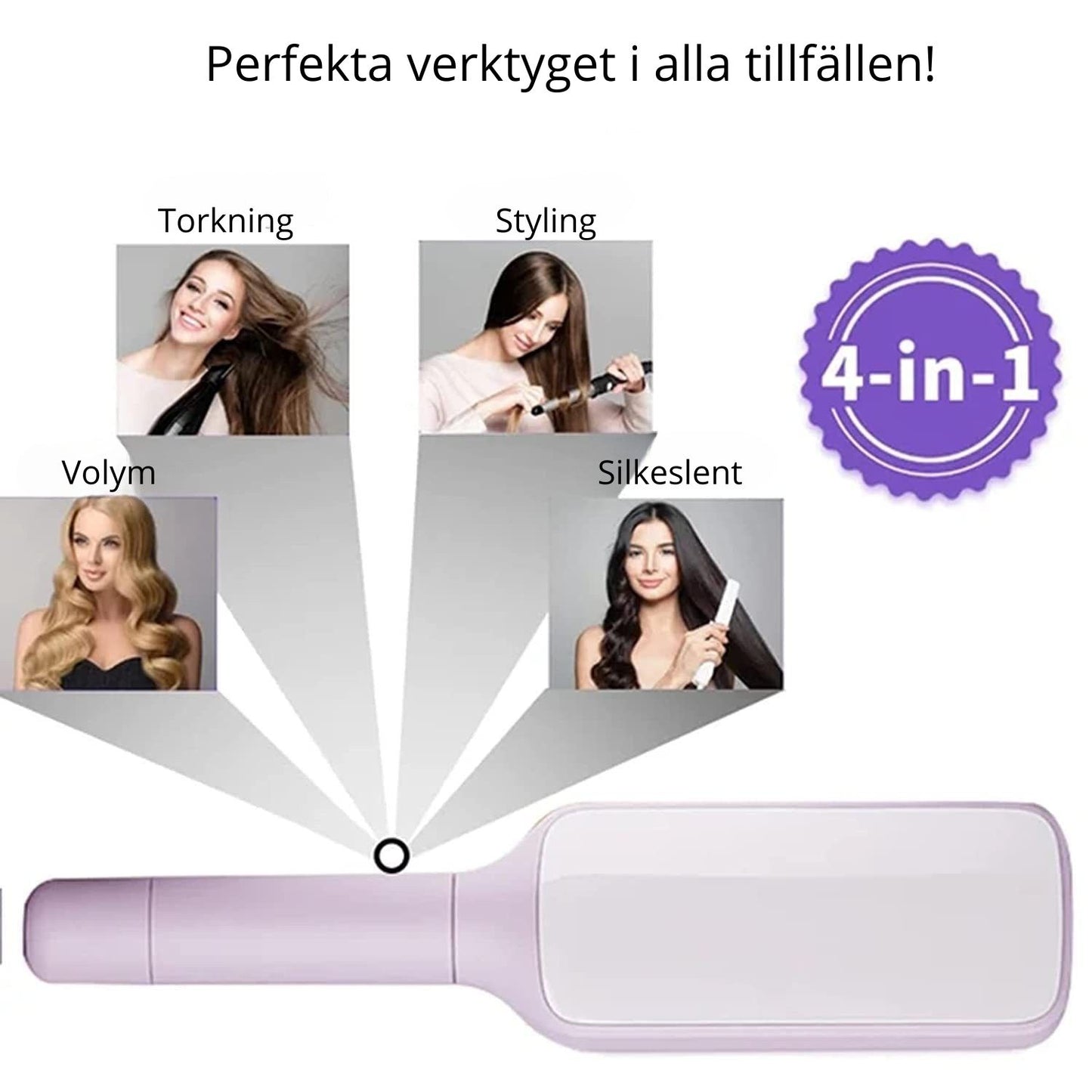 Självrengörande hårborste