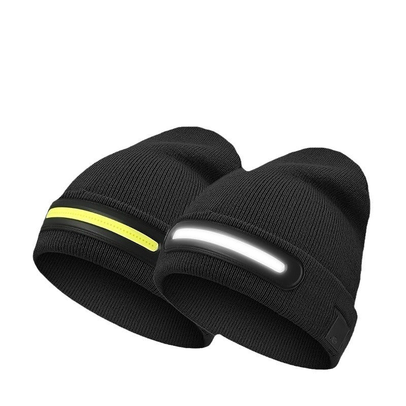 Värmande mössa med kraftfull LED-belysning
