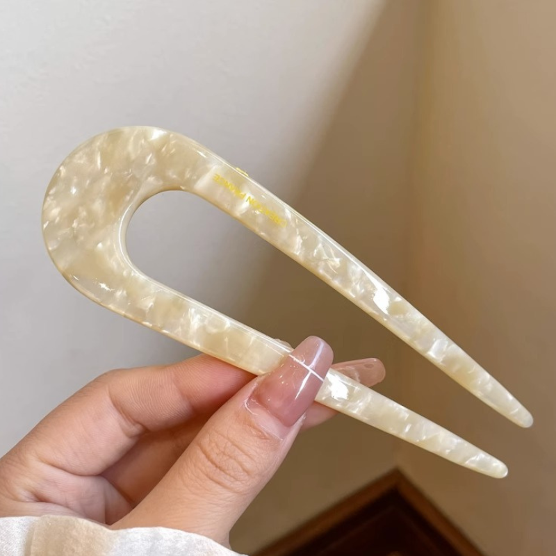 🌿 Hälsosam U-formad hårnål – skonsam styling utan slitage