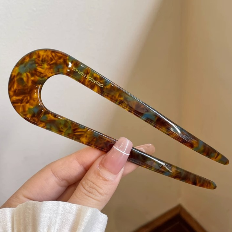 🌿 Hälsosam U-formad hårnål – skonsam styling utan slitage